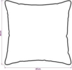 vidaXL Μαξιλάρι 2 τμχ. 40 x 40 cm Ίνες μπαμπού Λευκό