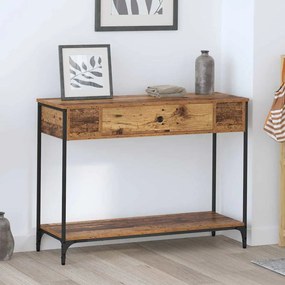 vidaXL Τραπέζι κονσόλας Άλλο Παλαιό ξύλο 100 x 34.5 x 75 εκ.