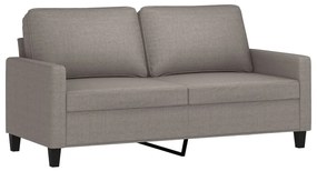 vidaXL Καναπές Διθέσιος Taupe 140 εκ. Υφασμάτινος