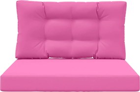 vidaXL Μαξιλάρι Καναπέ Εξωτερικού Χώρου 2 pcs Ροζ Πολυεστέρας