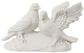 Διακοσμητικά Περιστέρια 13-15045 23x17x10cm White Marhome Πολυέστερ