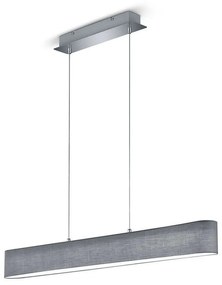 Φωτιστικό Οροφής - Ράγα Lugano 320910111 SMD-LED 100x150cm Grey Trio Lighting Μέταλλο,Ύφασμα