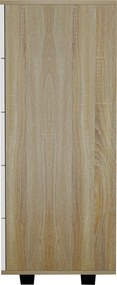 ΣΥΡΤΑΡΙΕΡΑ ΜΕΛΑΜΙΝΗΣ THORG HM8995.04- 5 ΣΥΡΤΑΡΙΑ ΣΕ SONAMA-ΛΕΥΚΟ 80Χ40Χ100Yεκ.