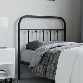 vidaXL Κεφαλάρι Μαύρο 80 εκ. Μεταλλικό