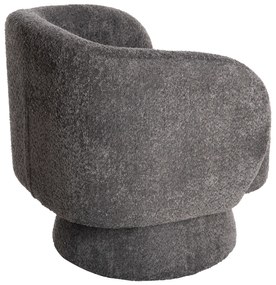 ΠΟΛΥΘΡΟΝΑ KARLEN HM9592.01 ΓΚΡΙ ΜΠΟΥΚΛΕ ΥΦΑΣΜΑ 78x81x77Υεκ.
