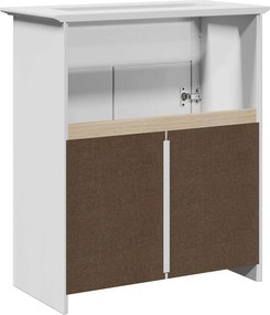 vidaXL Ντουλάπι νιπτήρα μπάνιου "BODO" Λευκό 70x35x80 cm