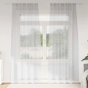 vidaXL Κουρτίνα βυσσινί 2 τμχ. Ανοιχτό γκρι 245 x 140 εκ. Πολυεστέρας