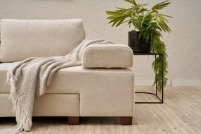 3-Seat Sofa-Bed Perenna Chenille - Cream Cream