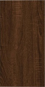 vidaXL Βοηθητικό Τραπέζι Καφέ Δρυς 50x26x50 εκ. Επεξεργασμένο Ξύλο