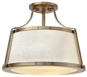 Πλαφονιέρα Φωτιστικό Οροφής 3xE27 Charlotte Elstead Lighting-HK-CHARLOTTE-SF-BC-Ορείχαλκος HK-CHARLOTTE-SF-BC