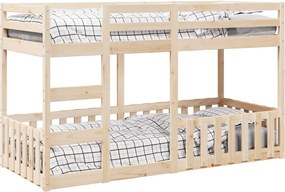 vidaXL Κουκέτα 90x200 εκ. από Μασίφ Ξύλο Πεύκου