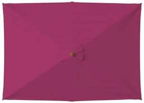 vidaXL Ομπρέλα Κήπου Μπορντό 150x200 εκ. με Ξύλινο Ιστό
