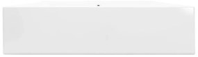 vidaXL Νιπτήρας Πολυτελής Ορθογώνιος με Οπή Βρύσης Λευκός 60x46 εκ. Κεραμικός
