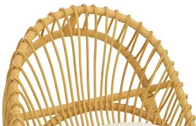Πολυθρόνα Tromso P.E. Rattan Φυσικό με Εκρού Μαξιλάρι 80x85x98εκ. 80x85x98 εκ.