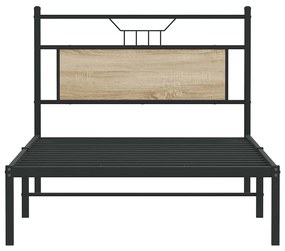 vidaXL Πλαίσιο Κρεβατιού Χωρ. Στρώμα Sonoma Δρυς 100x200εκ Επ. Ξύλο