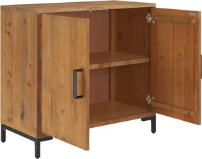 vidaXL Ντουλάπι Καφέ 75 x 35 x 70 εκ. από Μασίφ Ξύλο Πεύκου