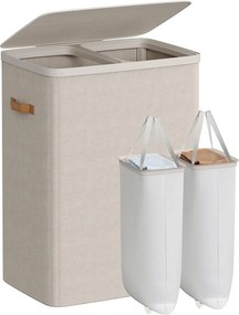 Καλάθι Απλύτων 2 Θέσεων 170Lit (56x40x75) Songmics LCB813L01