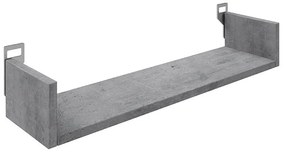 Ραφιέρα τοίχου Derva cement γκρι 60x15x10 εκ. 60x15x10 εκ.