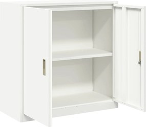 vidaXL Ντουλάπι αποθήκευσης Λευκός 90 x 40 x 90 cm Ατσάλι