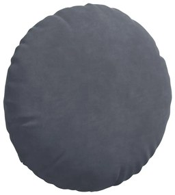 vidaXL Μαξιλάρια καθισμάτων 2 pcs Σκούρο Γκρι Ø 40 x 13 εκ. Βελούδο