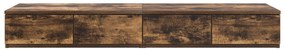 vidaXL Συρτάρια Κρεβατιού Καπνιστό Δρυς 120x36,5x16,5 εκ Επεξεργασμένο Ξύλο