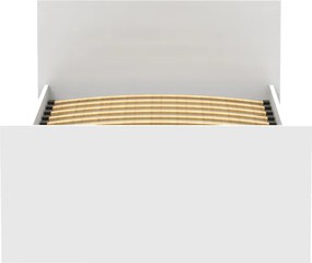 Κρεβάτι Toscana pakoworld σε λευκή απόχρωση 90x200εκ