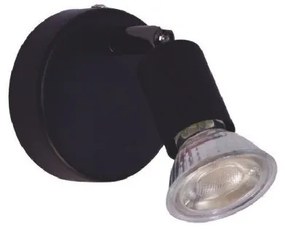 Σποτ Φωτιστικό Τοίχου Μέταλλο SABA H15,5 Φ8 Homelighting-77-3554-Μαύρο 77-3554