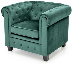 ERIKSEN  leisure armchair dark green / black DIOMMI V-CH-ERIKSEN-FOT-C.ZIELONY