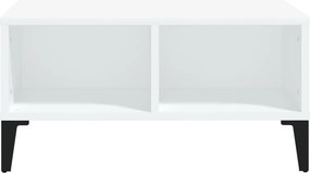 vidaXL Τραπεζάκι Σαλονιού Λευκό 60 x 60 x 30 εκ. Επεξεργασμένο Ξύλο