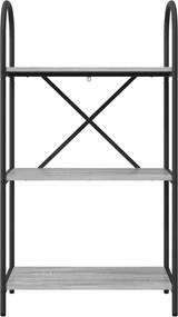 vidaXL Ράφι Βιβλίων 3 επιπέδων 60 x 30 x 109 εκ Επεξεργασμένο ξύλο