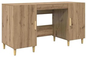 vidaXL Γραφείο Artisan Oak 140 x 50 x 75 εκ. Επεξεργασμένο ξύλο