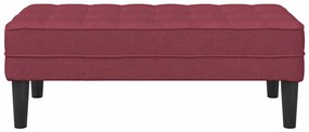 vidaXL παγκάκι Μπορντό 113 x 57 x 39 εκ. ύφασμα