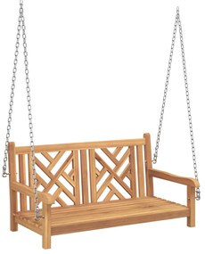 vidaXL Πάγκος Κούνια Other Καφέ 114 x 60 x 64 cm Μασίφ ξύλο teak