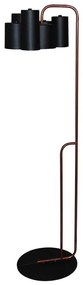 Φωτιστικό Δαπέδου HL-3566-1F 77-3995 Brody Black & Old Copper Homelighting Metal