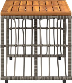 vidaXL Εξωτερικό Τραπέζι Γκρι 80 x 40 x 40 cm