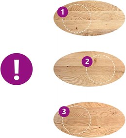 vidaXL Επιτραπέζια επιφάνεια 120x60x4 εκ. από Μασίφ Ξύλο Δρυός Οβάλ
