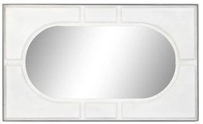 Τοίχο καθρέφτη DKD Home Decor Λευκό Σύγχρονη Ρόμπος 154 x 4 x 94 cm
