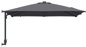 vidaXL Ομπρέλα Κήπου Ανθρακί 248.5 x 247.5 x 160 εκ. ύφασμα