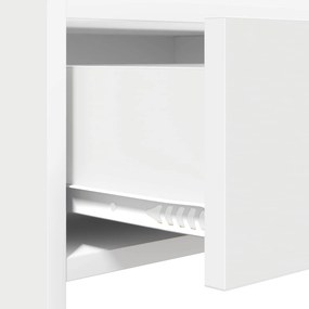 vidaXL Τραπέζι κονσόλας Λευκό 90 x 35 x 80 εκ Επεξεργασμένο Ξύλο
