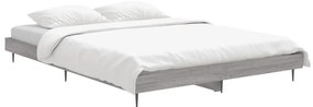 vidaXL Πλαίσιο Κρεβατιού Γκρι Sonoma 140x190 εκ. Επεξεργασμένο Ξύλο