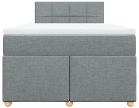 ΚΡΕΒΑΤΙ BOXSPRING ΜΕ ΣΤΡΩΜΑ ΑΝΟΙΧΤΟ ΓΚΡΙ 120X200 ΕΚ. ΥΦΑΣΜΑΤΙΝΟ 3286647