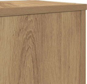 vidaXL Βάσεις Φυτών 2 τεμ. Αρτισιανή Δρυς 30x30x70 εκ. Επεξ. Ξύλο