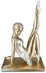 Διακοσμητικό ArteLibre Μπαλαρίνα Χρυσό Polyresin 12x6x18.5cm-05160890
