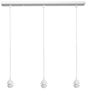 Φωτιστικό Οροφής - Ράγα 06-0209 3/E27 80x6x80cm White Heronia Metal