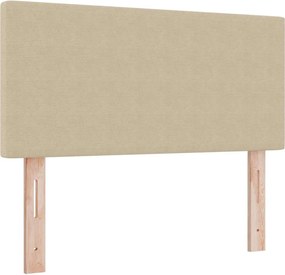 vidaXL LED Κρεβάτι με βάθρο Ανοιχτό Γκρι και Λευκό 100 x 200 cm