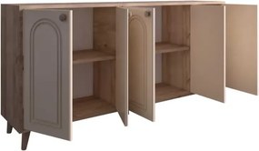 Stewehome μποέμ κονσόλα με mdf πόρτα 180x40x87 cm