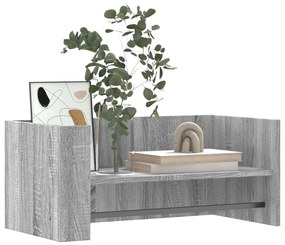 Ραφιέρα Τοίχου Γκρι Sonoma 70,5x35x30,5 εκ. Επεξεργασμένο Ξύλο - Γκρι