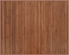 vidaXL Χαλί Ορθογώνιο Καφέ 80 x 100 εκ. Μπαμπού