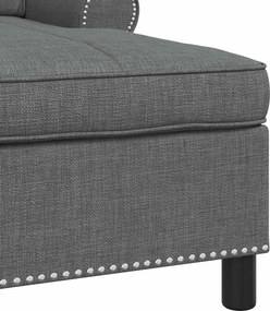 vidaXL Χαλάρωση Σκούρο Γκρι ύφασμα 91 x 157 x 91 εκ.
