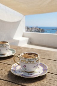 Stewehome Σετ πορσελάνινων φλιτζανιών καφέ για 6 άτομα Πολύχρωμο
